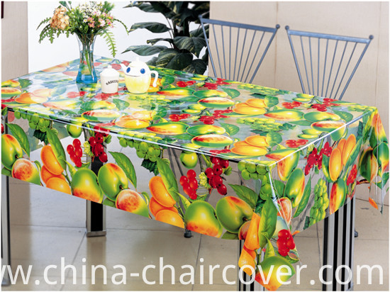 Oilproof, Waterproof Feature and Square Shape Tablecloth Plastic Transparent